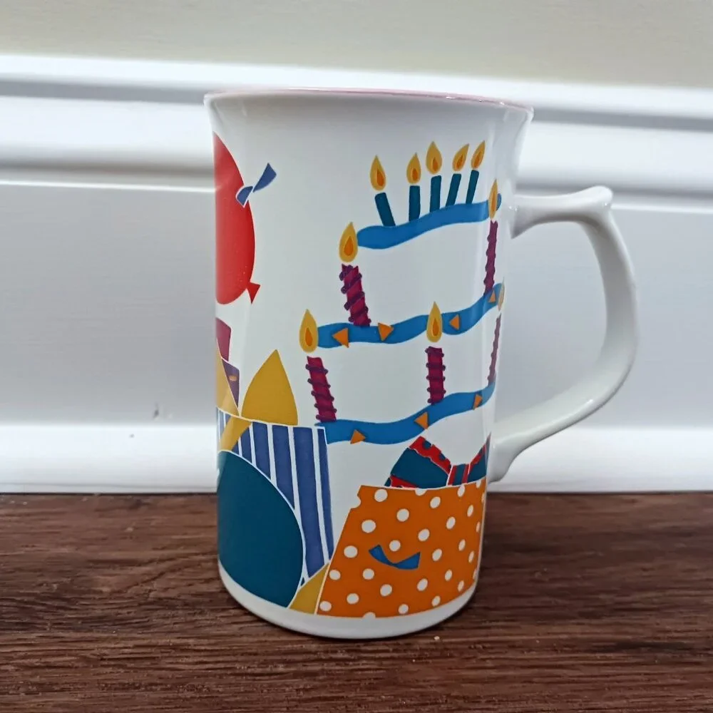 MIKASA Party Magic‎ Mug CC108 Cat Kitten Gifts Balloons Cake Cup
